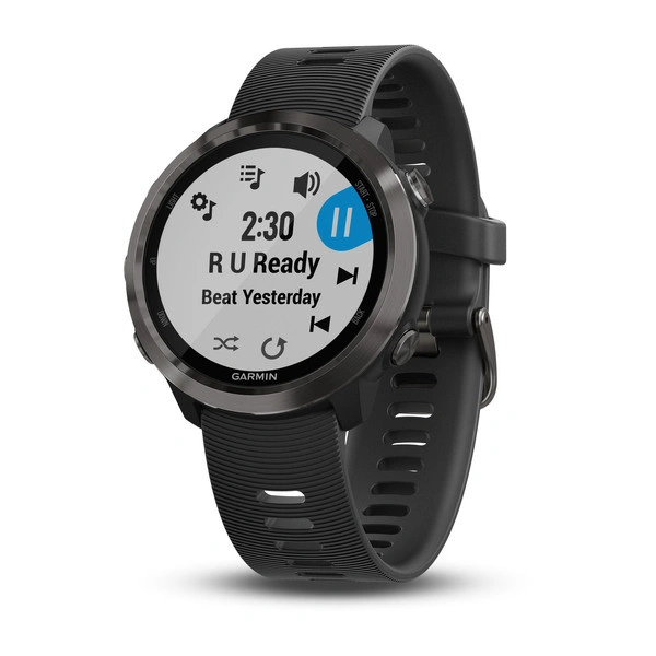 Часы Garmin Forerunner 645 Music серые с черным ремешком
