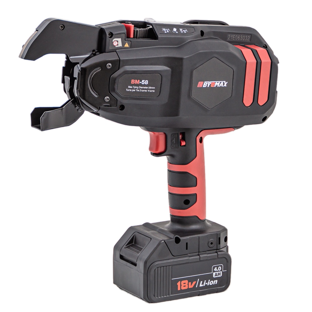 BM-58 Аккумуляторный пистолет для вязки арматуры Byemax, суммарный D 30-58 мм
